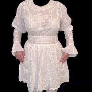 Free people, white lace dress